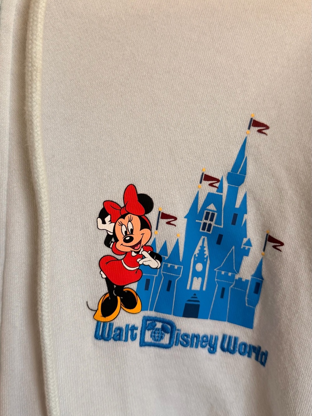 Disney Mickey & Castle Light Blue Zip-Up Hoodie - Picture 2 of 3